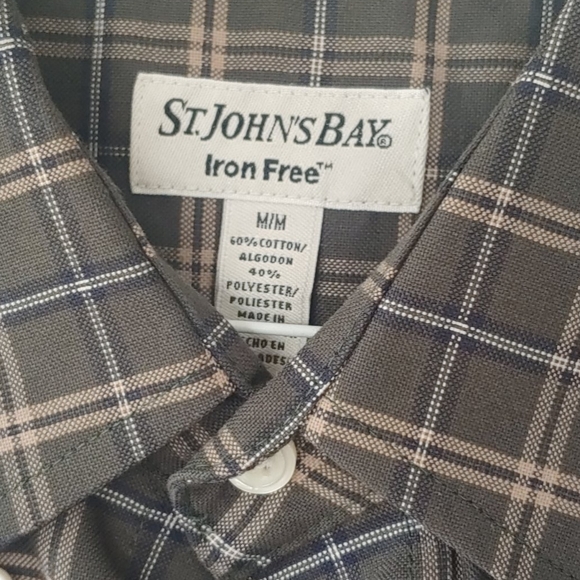 Green checkered button down - Picture 3 of 4